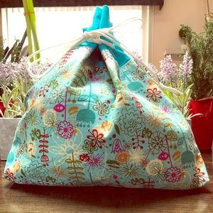 Drawstring handmade bag